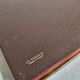 Leather desk pad, vintage office accessory, 50 cm