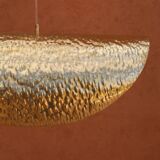 Handmade lotus leaf shaped brass pendant light