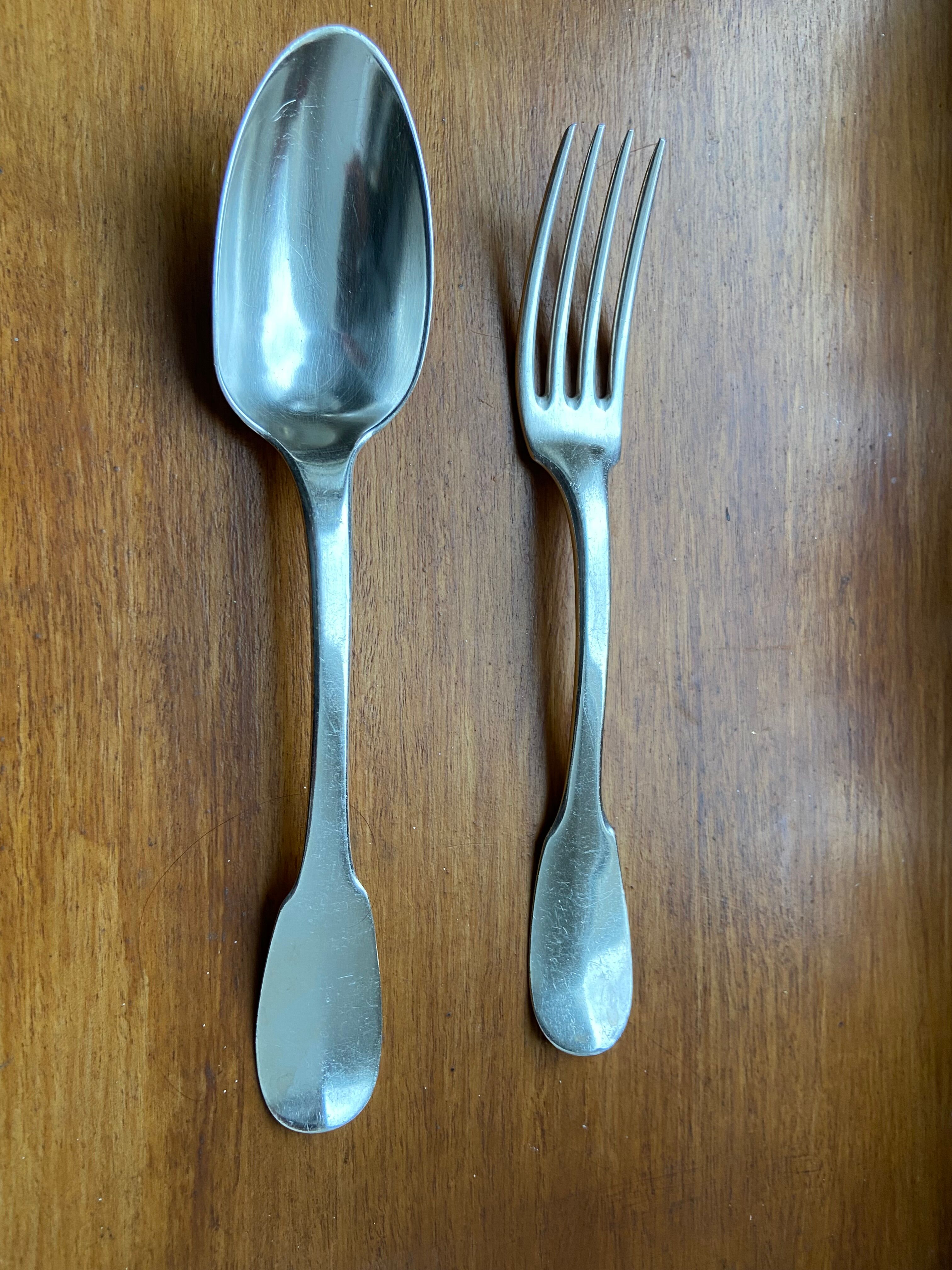 Solid Silver Flatbed Cutlery Minerva