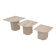 Set of 3 italian travertine coffee or side tables, 1980s