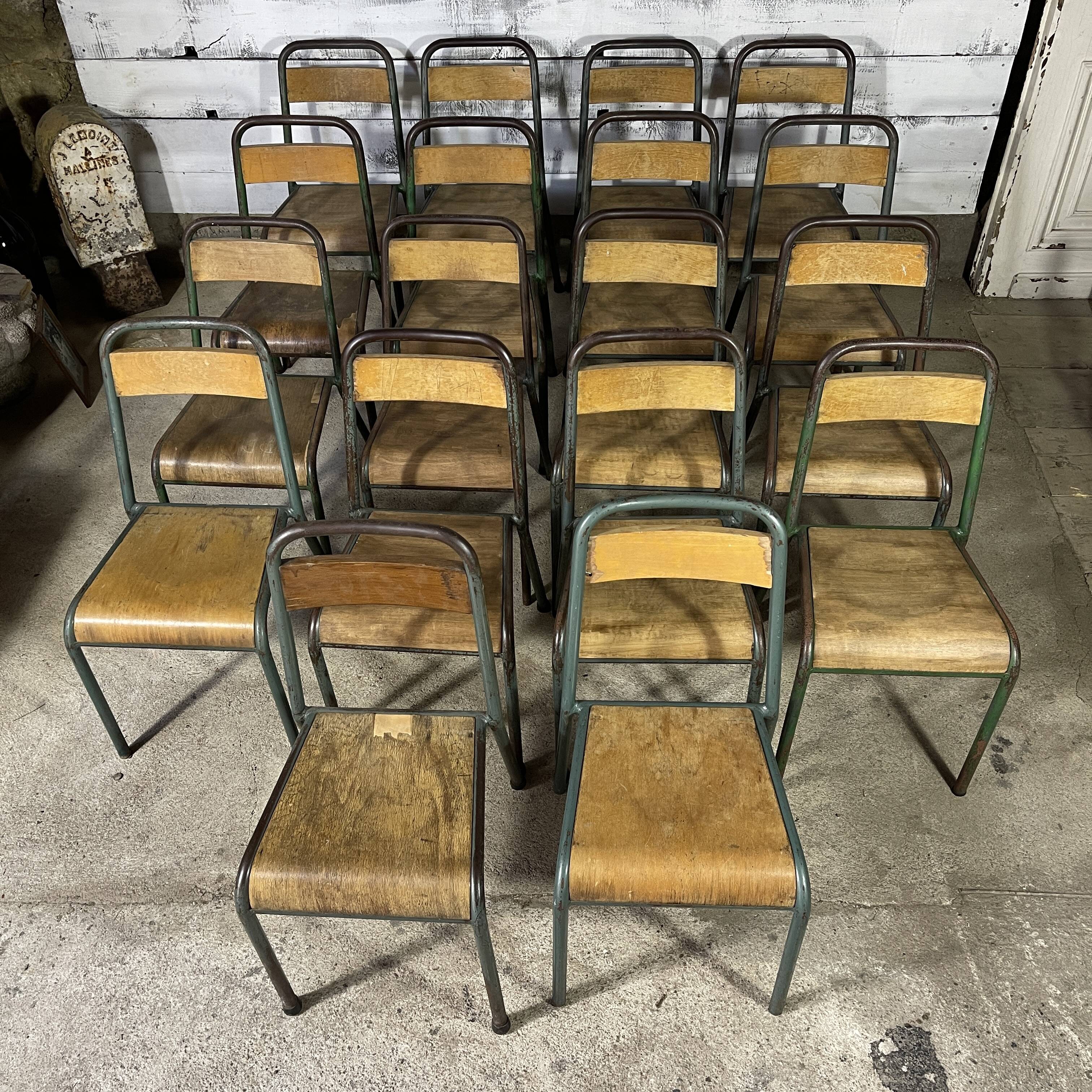 Set of 18 stella school chairs