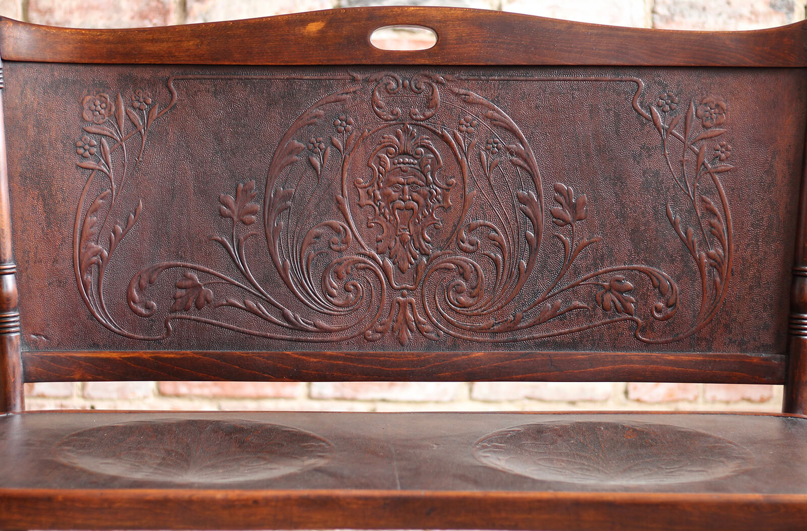 Antique Bentwood Bench