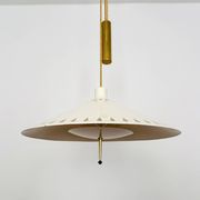 Unique Pendant Lamp with Counterweight by Vereinigte Werkstätten München