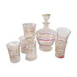 Carafe 40s and its 6 glasses