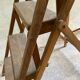 Vintage wooden painter's stepladder 6 folding steps