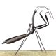 Sculpture of a religious mantis in wrought iron, 50s