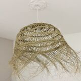 Suspension Doum in braided half – 30×60 cm – Handmade Moroccan production