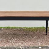 Louis Philippe style oval patinated bistro farm table - 1m90