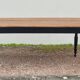 Louis Philippe style oval patinated bistro farm table - 1m90