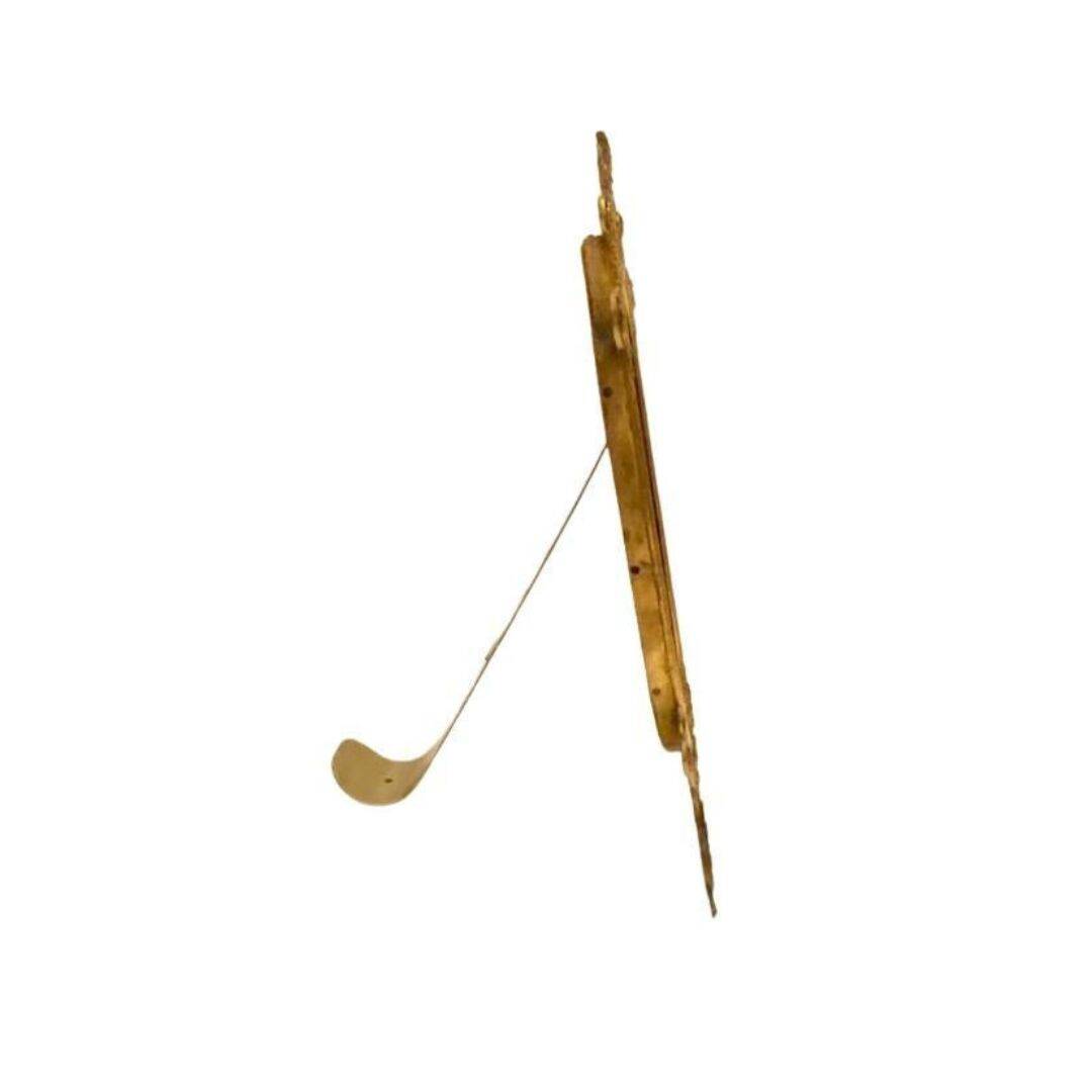 Art deco brass table mirror, Italy 1920