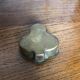Old Clover Shape Box Brass + Mother-of-Pearl Vintage