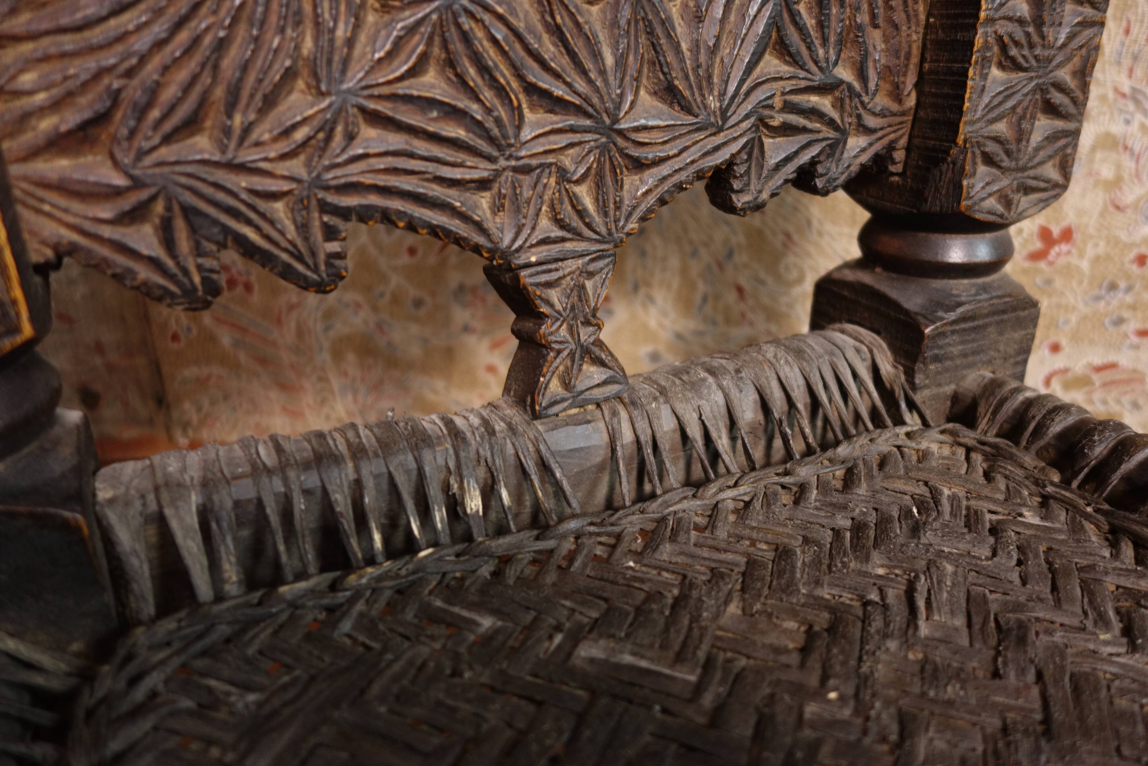 Antique Afghan chair