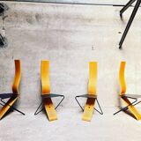 Series of 4 Chairs by Pietro Arosio for Airon 1980