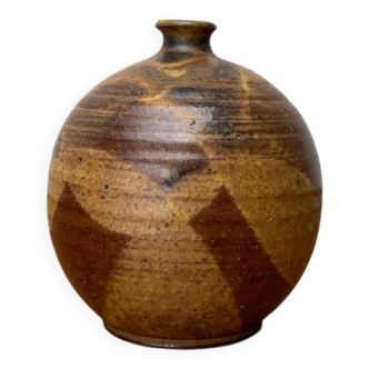Mid-century German studio pottery vase from Töpferei Stock, 1960s.