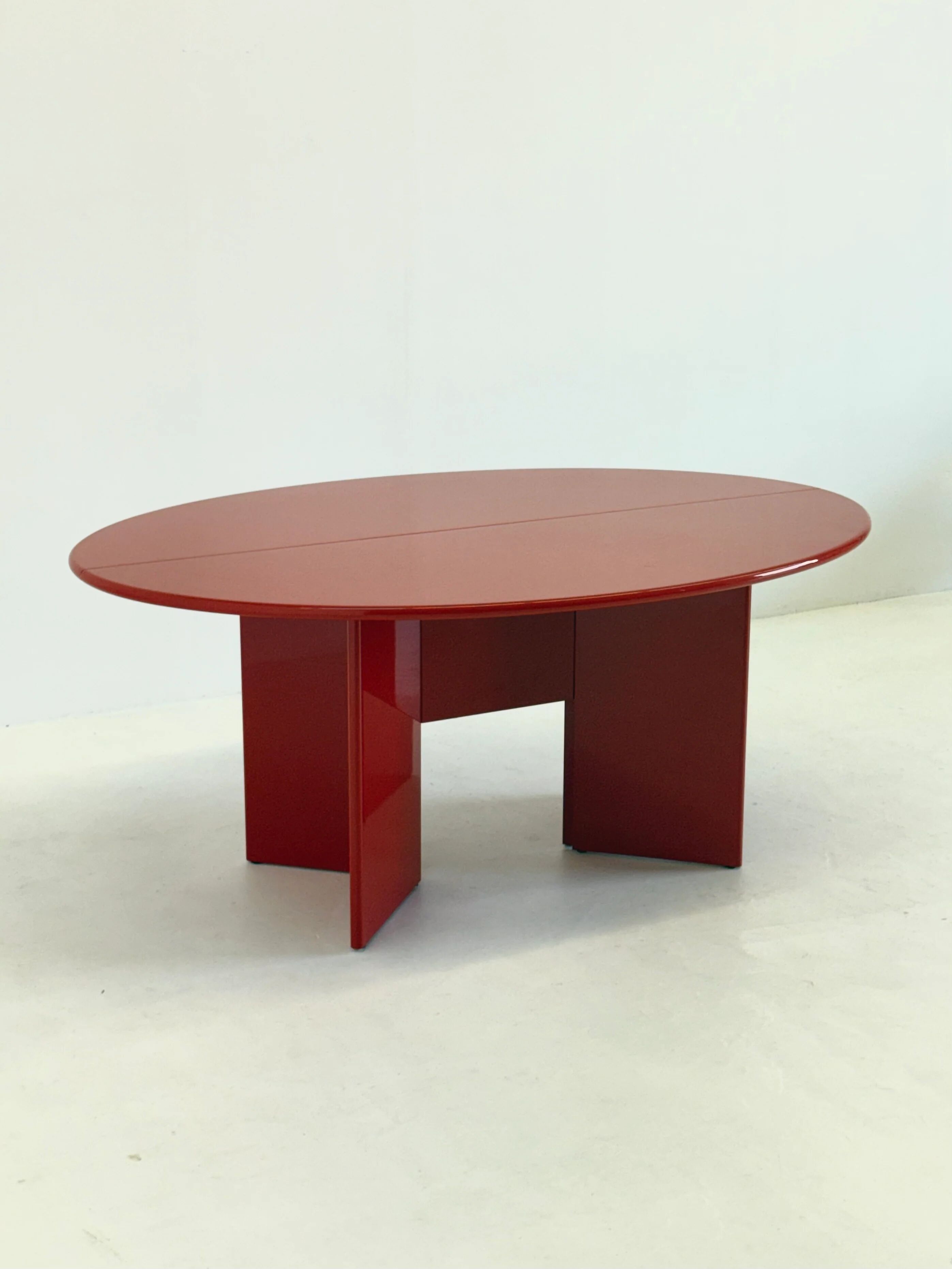 Antella dining table / console table by Kazuhide Takahama for Cassina in red