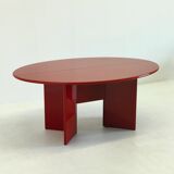 Antella dining table / console table by Kazuhide Takahama for Cassina in red