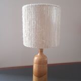 Ceramic lamp and rope lampshade