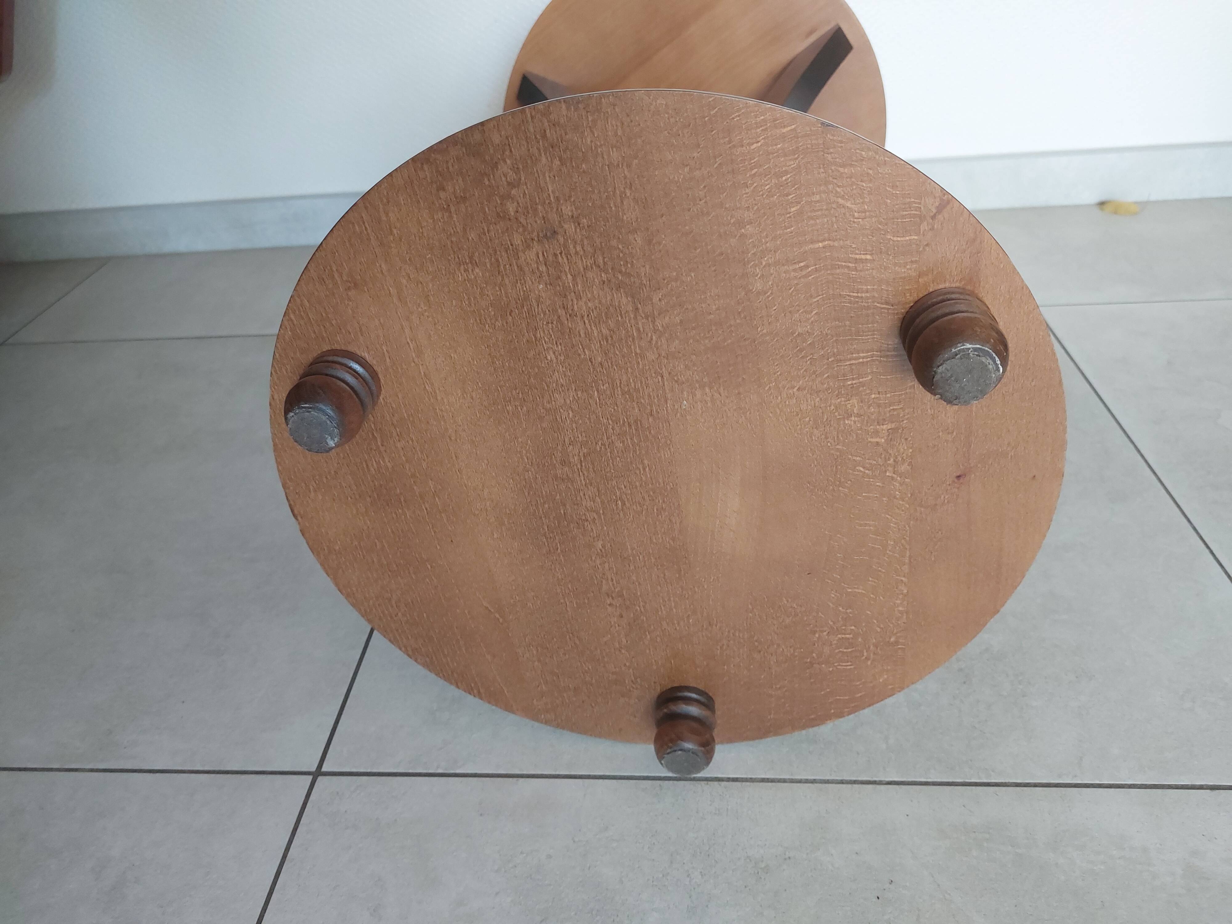 small round side table, end table