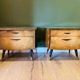 2 bedside tables or small 50s furniture pieces