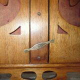 1900 walnut medicine cabinet