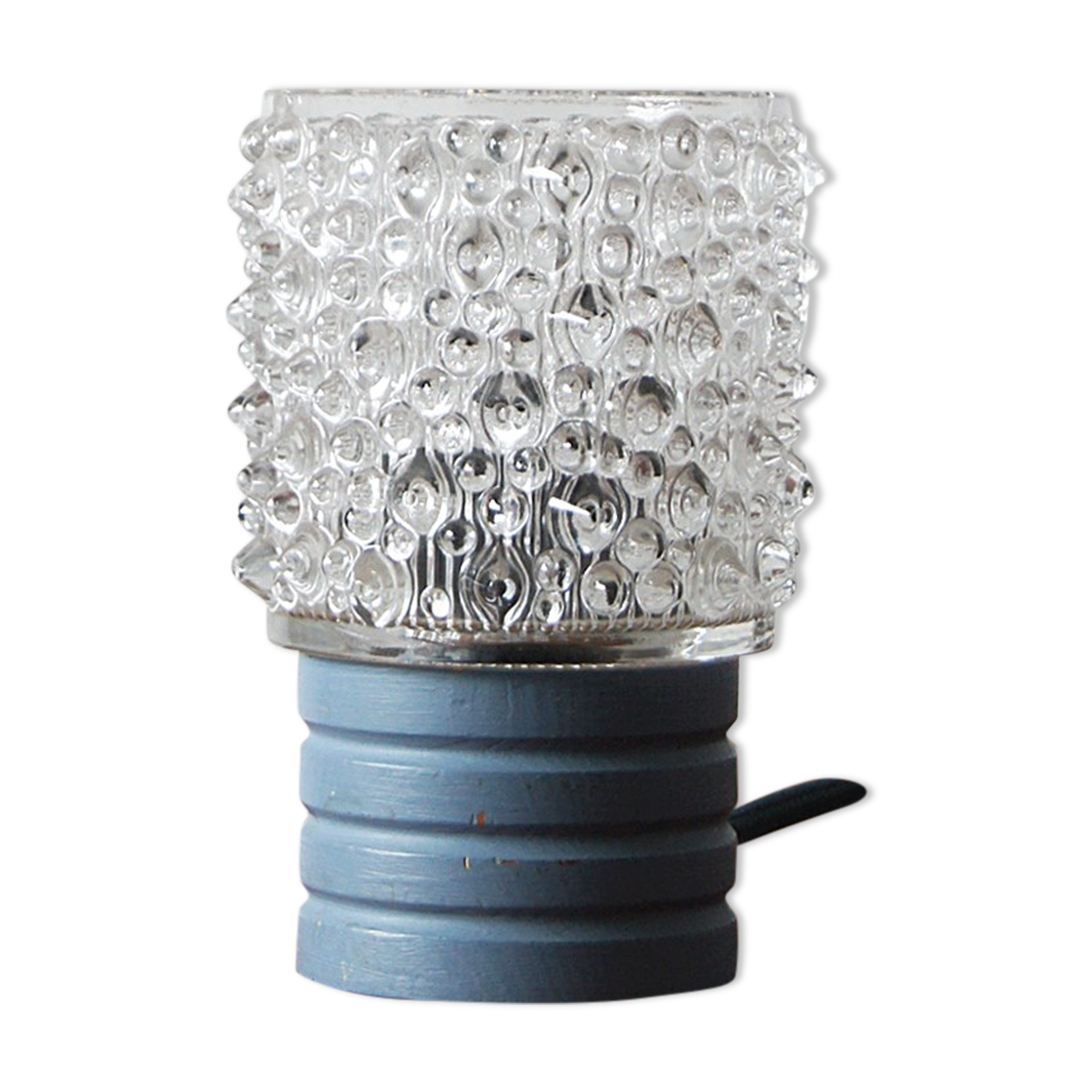 Mid-Century Blue Table Lamp, 1960s