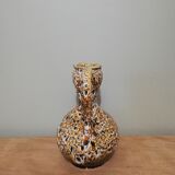 Vase pichet en céramique Fat Lava couleur miel