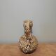 Honey colored Fat Lava ceramic pitcher vase