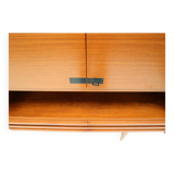 Large vintage highboard sideboard / wall unit made of teak from the 1960s