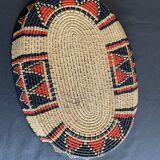 Woven ethnic basket, 60s