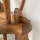 Set of 4 Savoyard pine chairs from the 60s