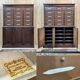 Notary's furniture from the early 20th century in oak with its cardboard box.
