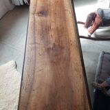 Old folding wooden table