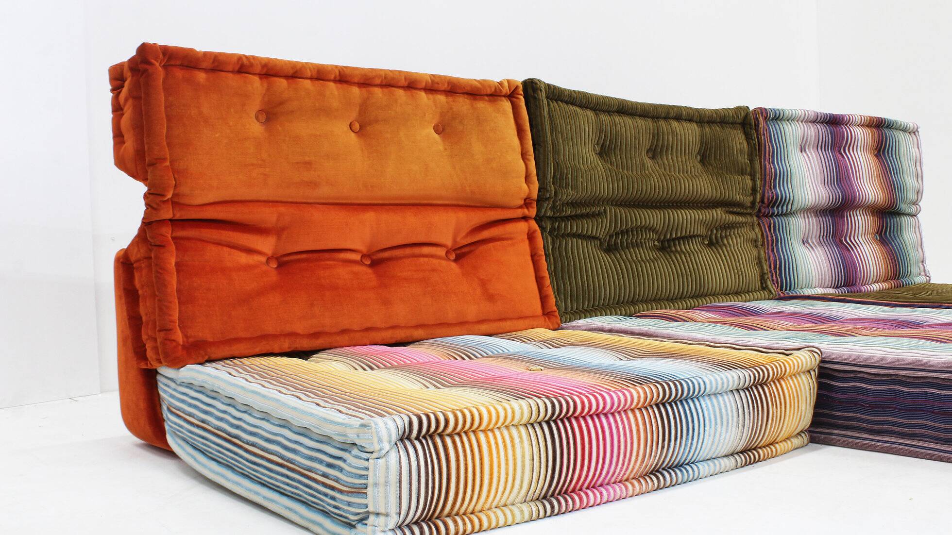 Roche Bobois Mah Jong sofa Missoni design by Hans Hopfer