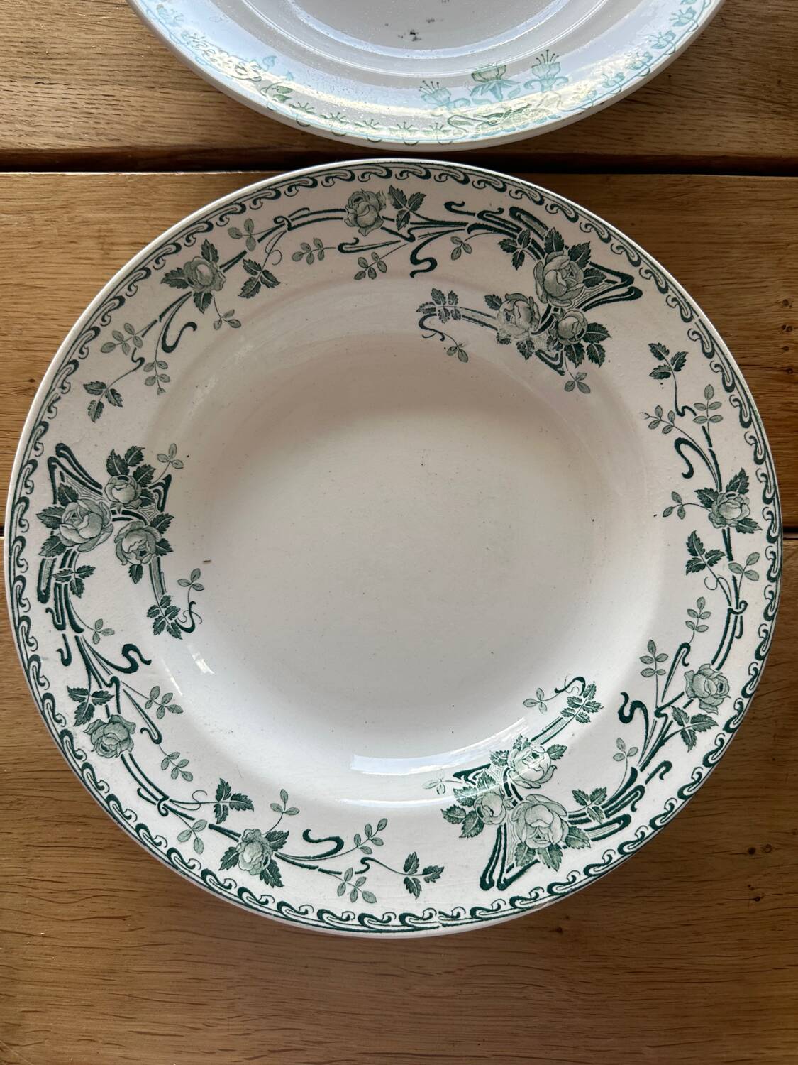 6 mismatched plates