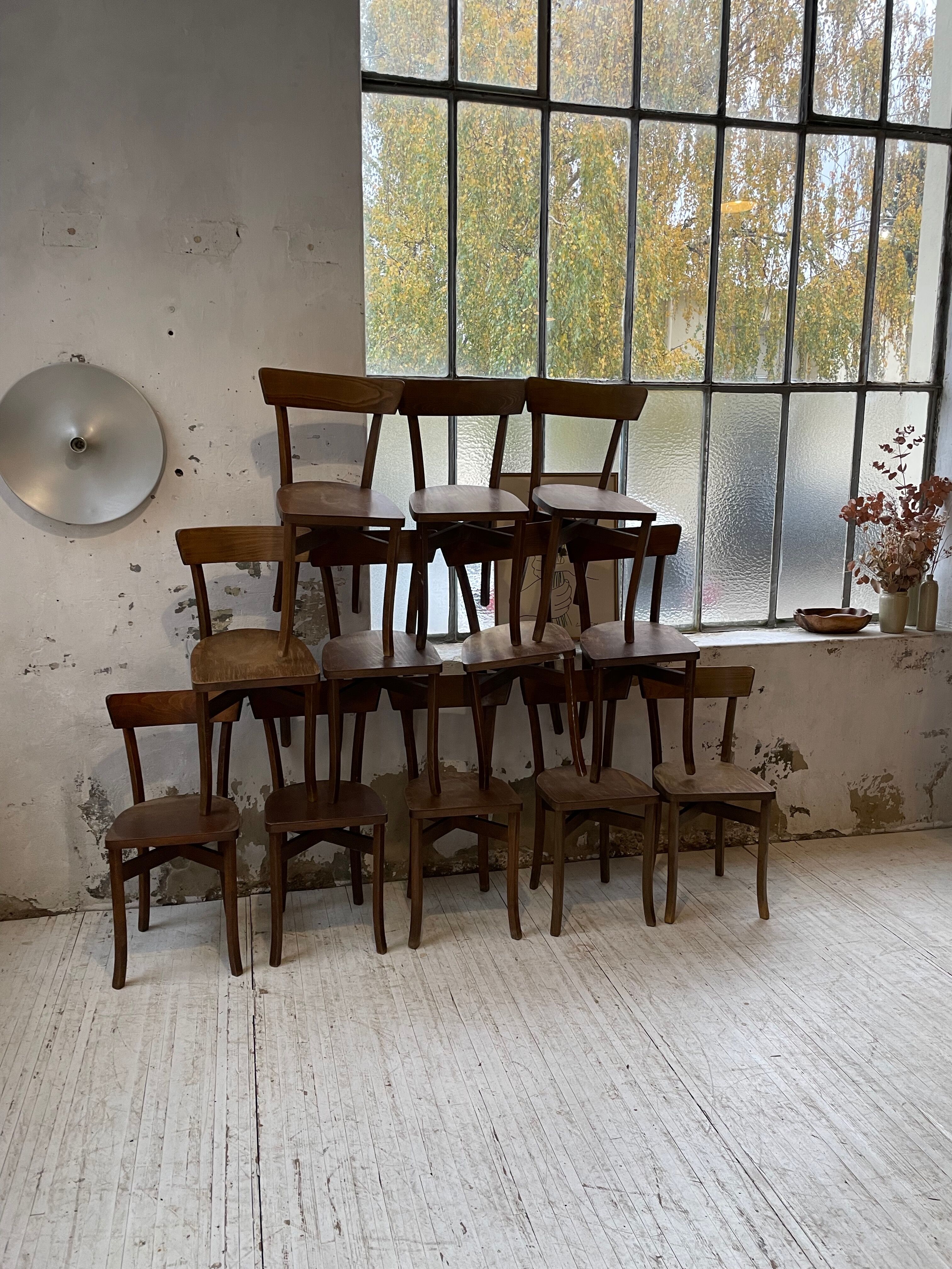 12 Baumann bistro chairs