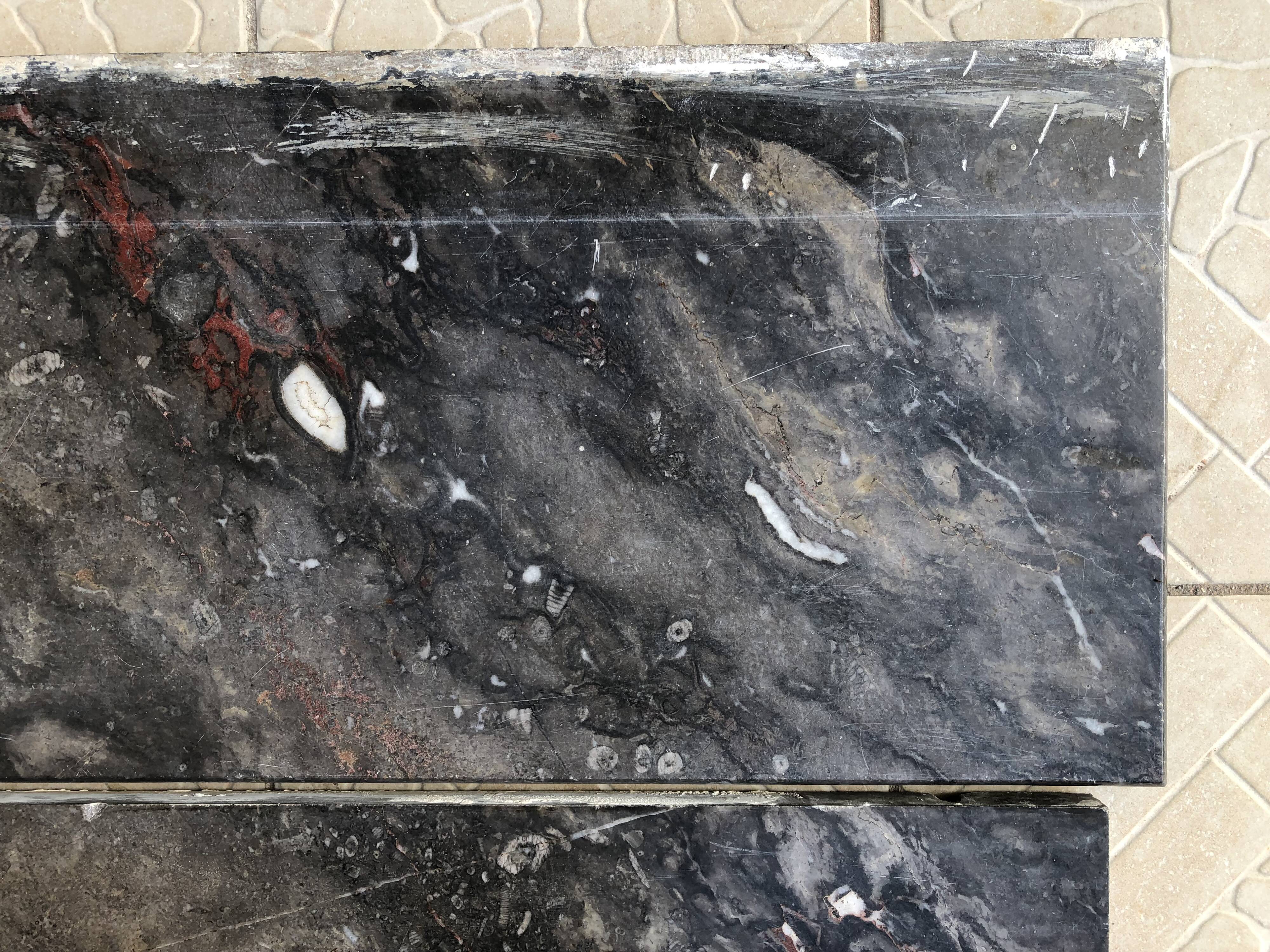 19th-century marble fireplace