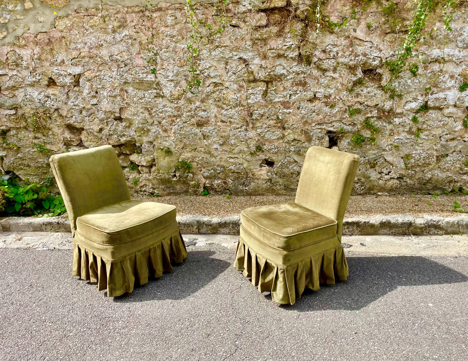 Paire de chauffeuses