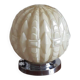 Authentic 20th-century Art Deco globe lamp in coloured glass.