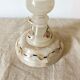 Vintage lamp in alabaster and mother-of-pearl
