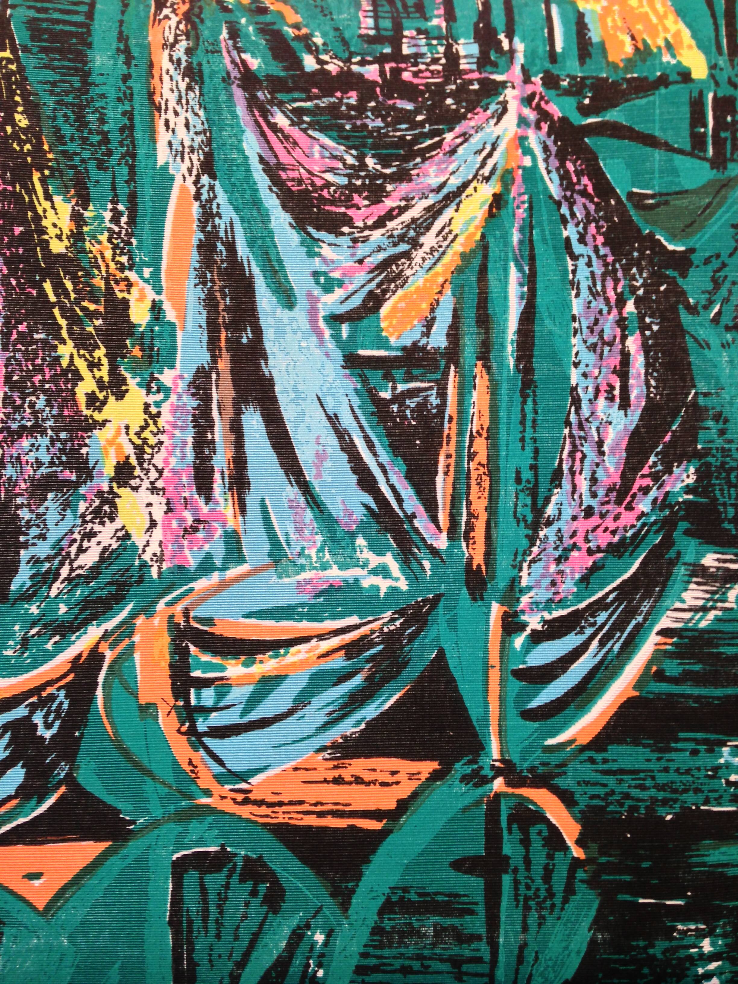 Seat 60 s feet compass, printed vintage_vert Emerald