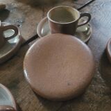 Genuine stoneware cups and saucers