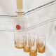Portieux crystal decanter and its 5 glasses