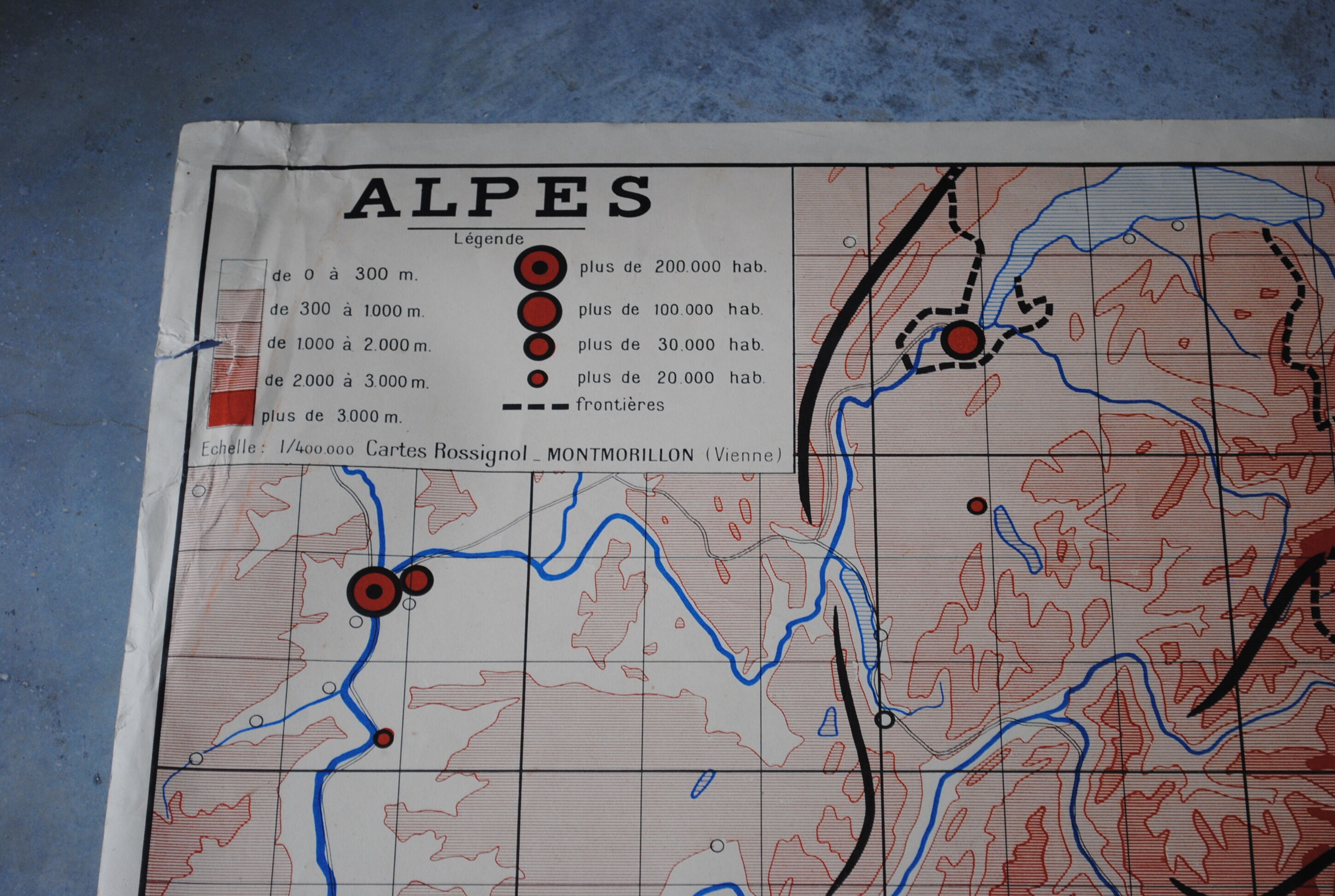 Carte scolaire Rossignol des Pyrénées et Alpes