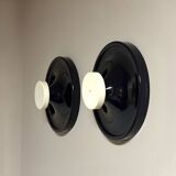 Pair of Wall Hooks by Salc Cantu, Blue and White, 1960s