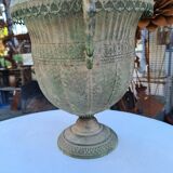 Medici vase in patinated iron