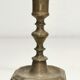 Old bronze candle holder, seventeenth century