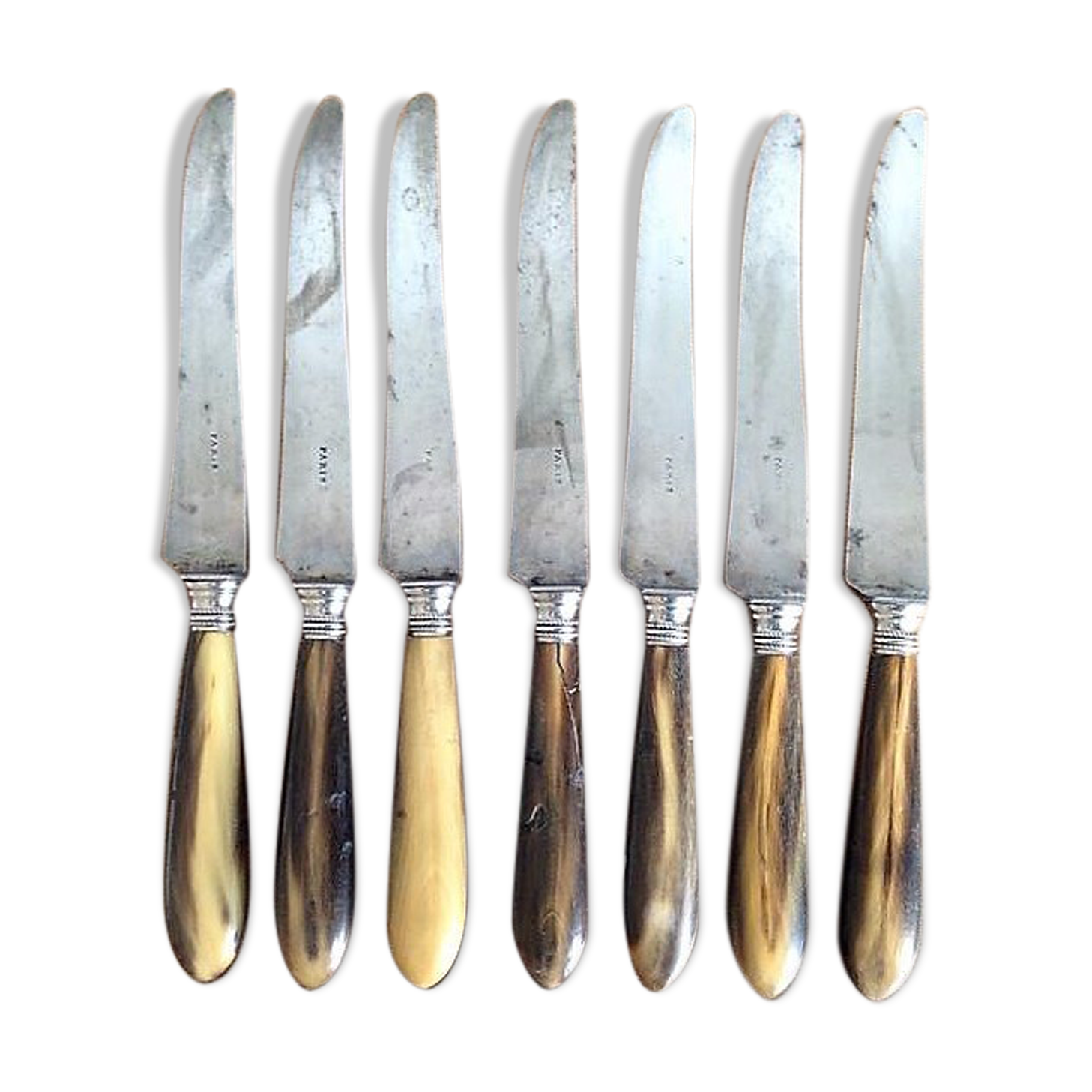 7 old knives "Paris"