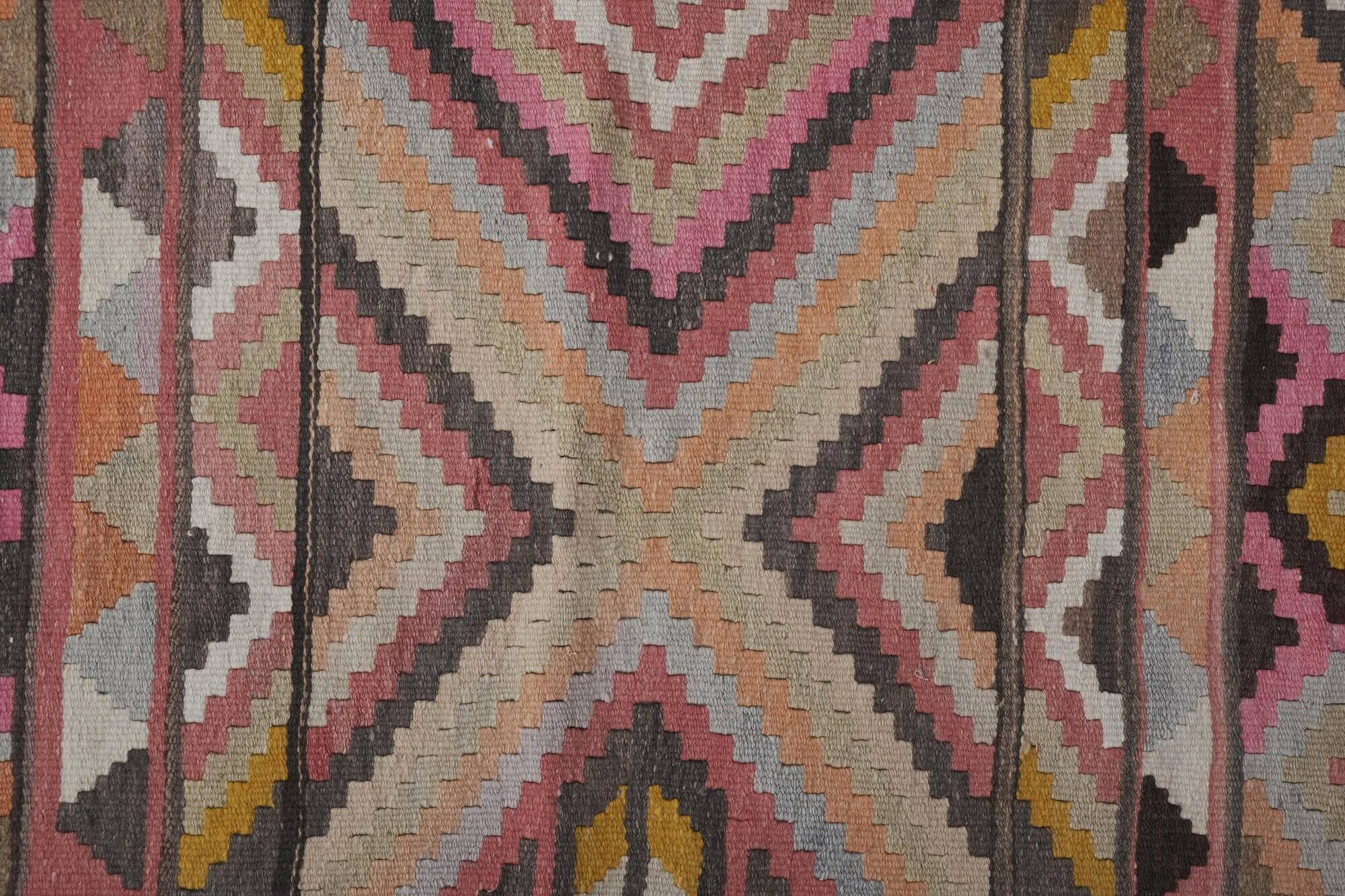 Vintage Turkish hallway rug 74x621 cm