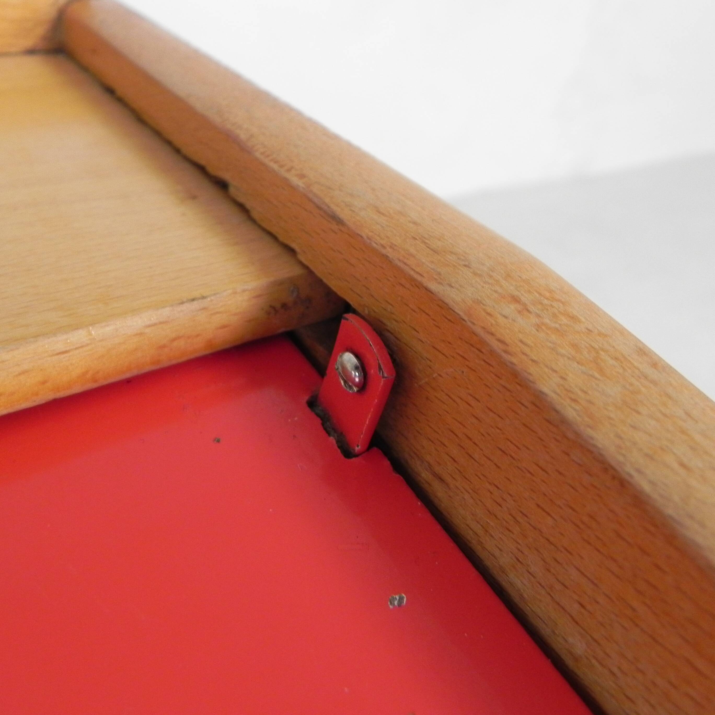 Antique children's desk with flap, 1950