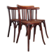 Lot de chaises bistrot en bois vintage